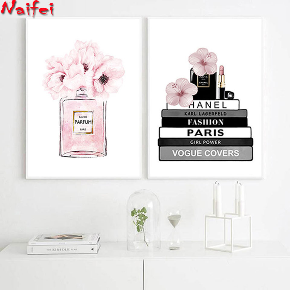 Resin Art Book - Bottiglia di profumo di fiori libro