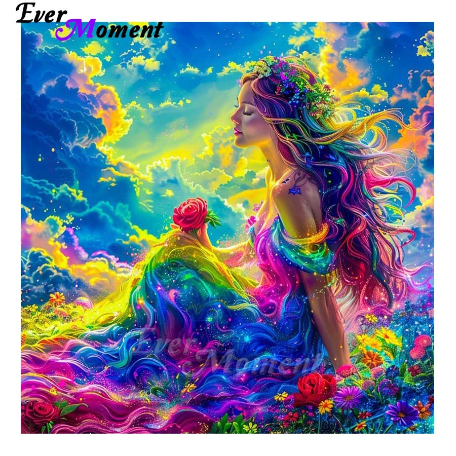 Resin Art Pouring - Ever Moment Colla Custodia Pittura Diamante