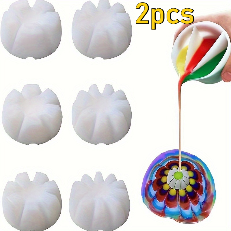 Resin Art Pouring - Set di 2 tazze inclinabili a