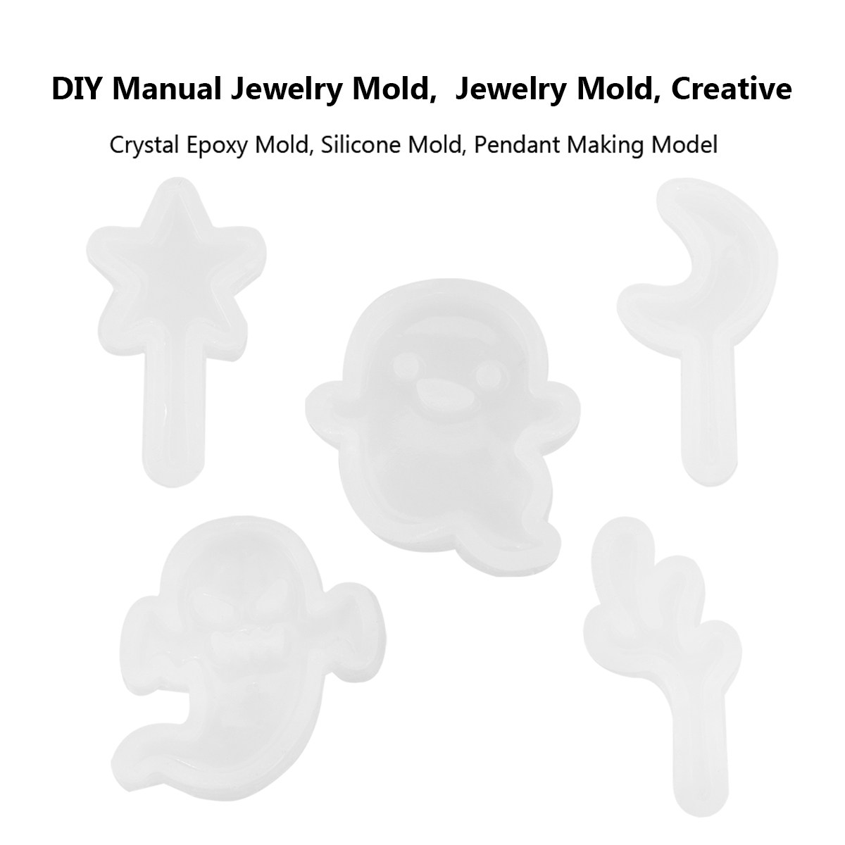 Resin Art Studio - Set di 5 Stampi in Silicone