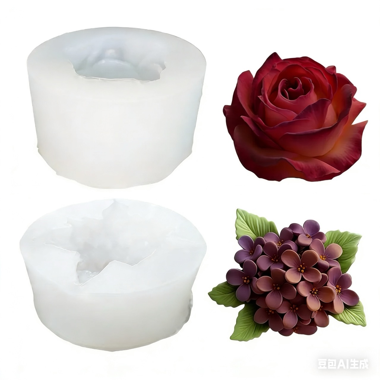 Resin Art All - 2 pezzi di stampi in silicone