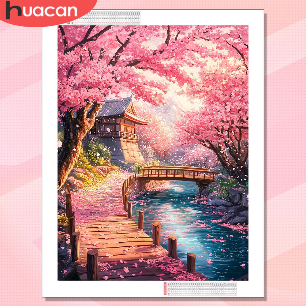 Resin Art Wallpaper - HUACAN Diamond Art Paesaggio Urbano Hobby