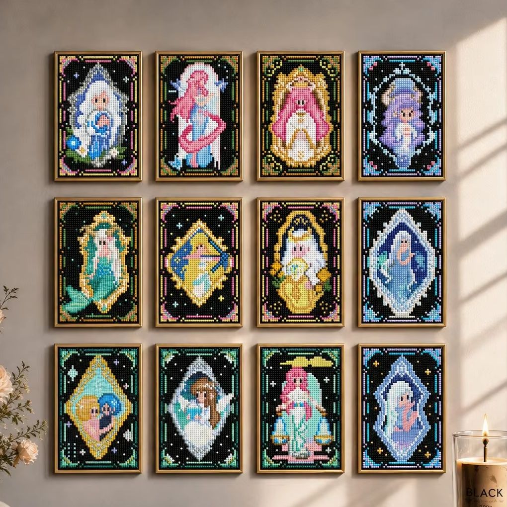Resin Art Canvas - Kit di Pittura Diamantata 5D MINIGEM