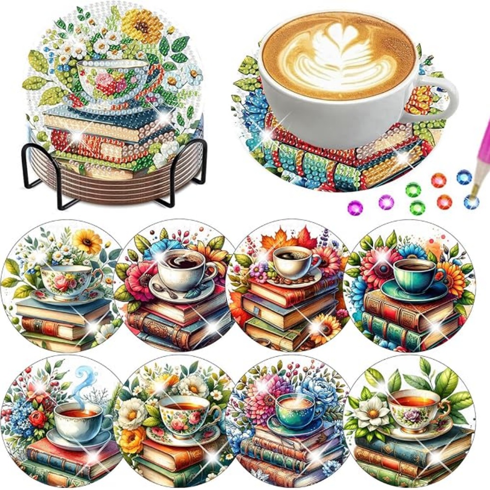 Set di 8 Sottobicchieri con Su - Resin Art Book recensione e prezzo