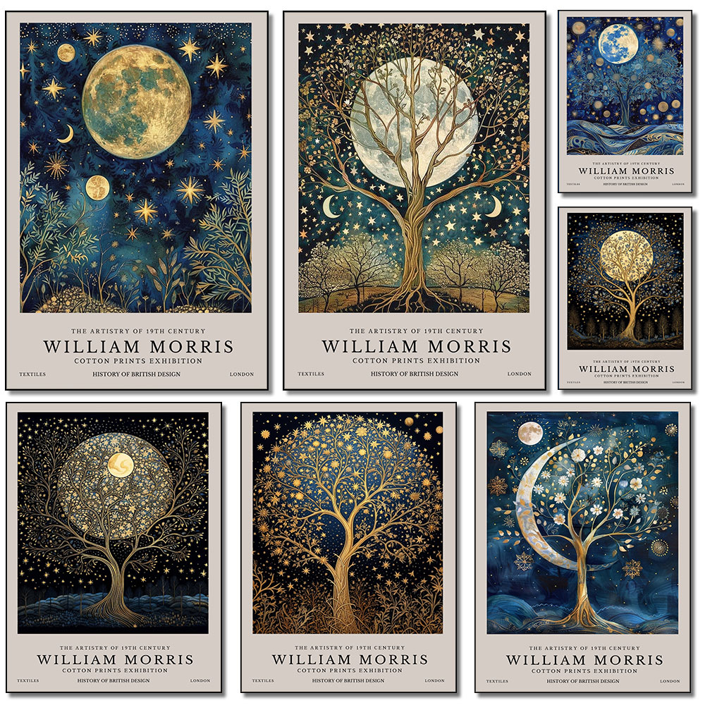 Poster retrò William Morris co - Resin Art Studio recensione e prezzo