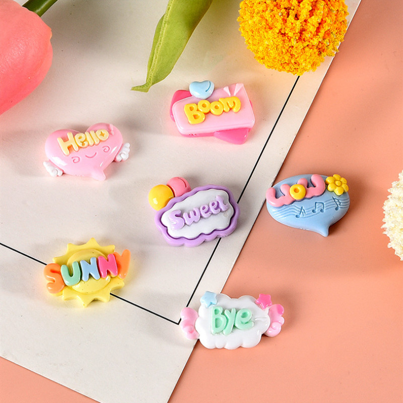 10/20/30 Pezzi Simpatici Patch - Resin Art Letter Keychain recensione e prezzo