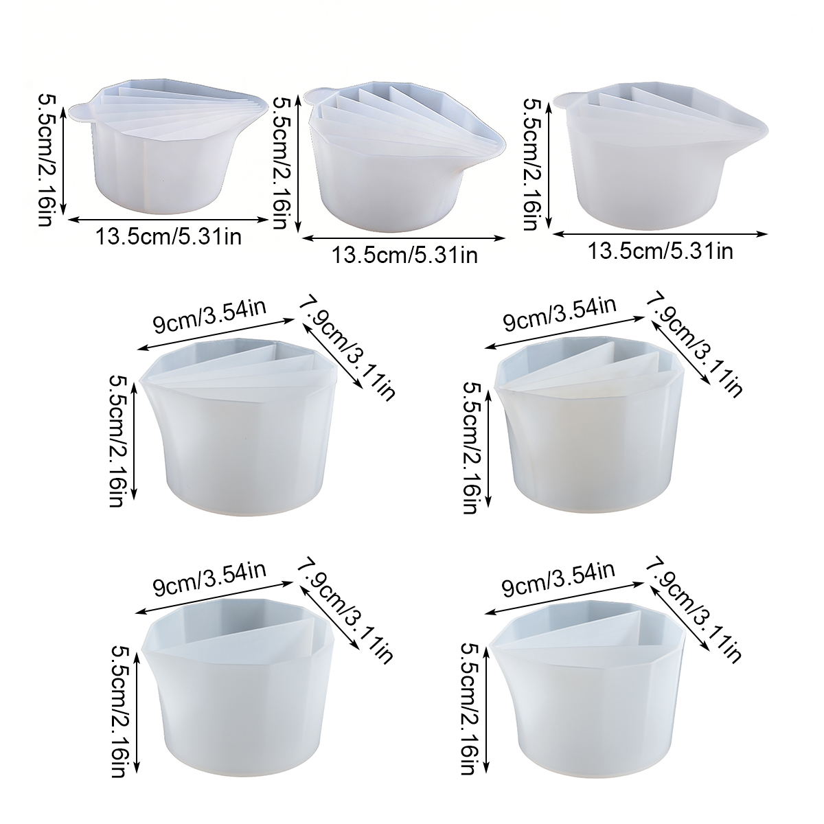 1 tazza in silicone con diviso - Resin Art Pouring recensione e prezzo
