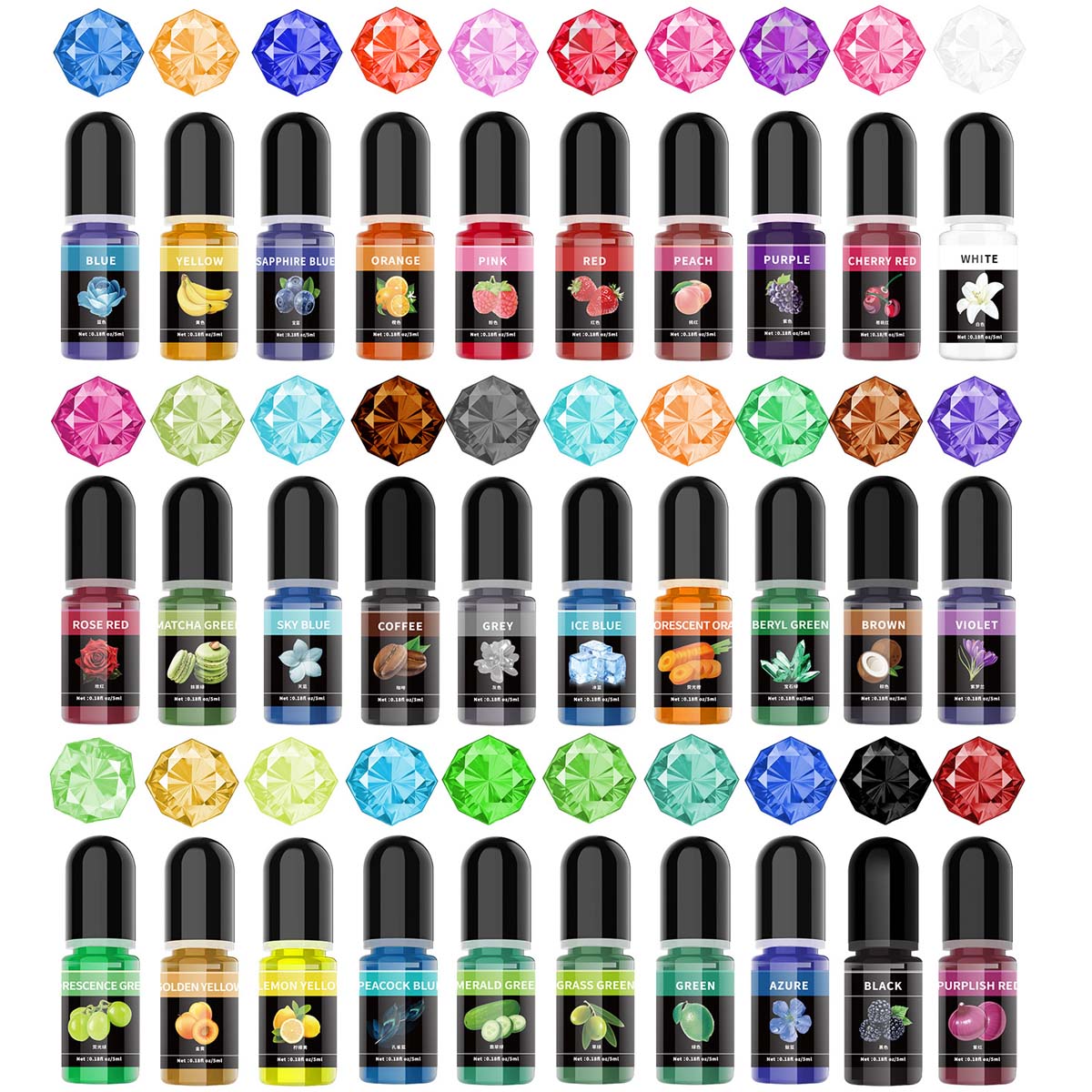 5 ml/bottiglia di resina eposs - Resin Art Letters recensione e prezzo