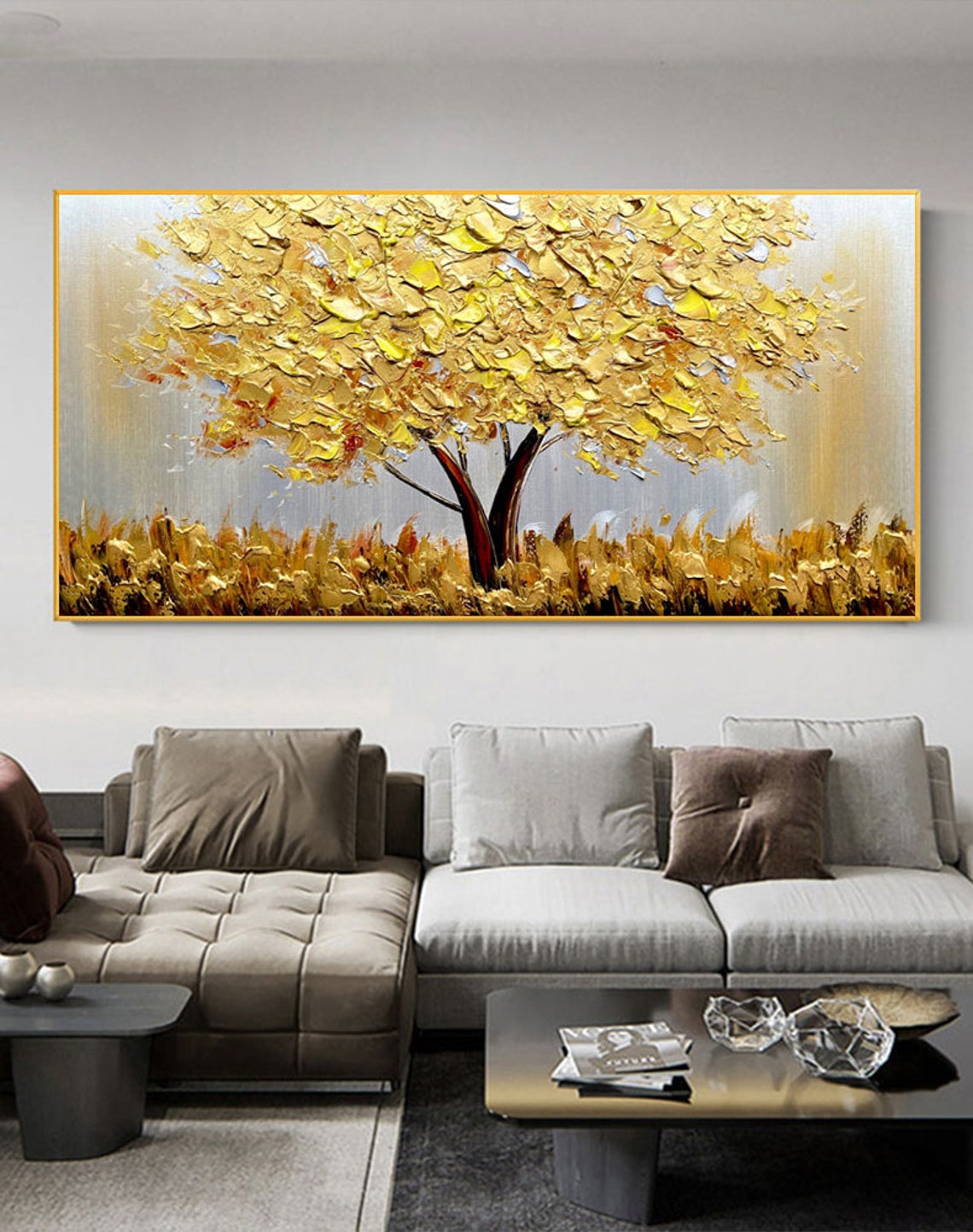 Albero Dorato in Fiore su Tela - Resin Art On Canvas recensione e prezzo