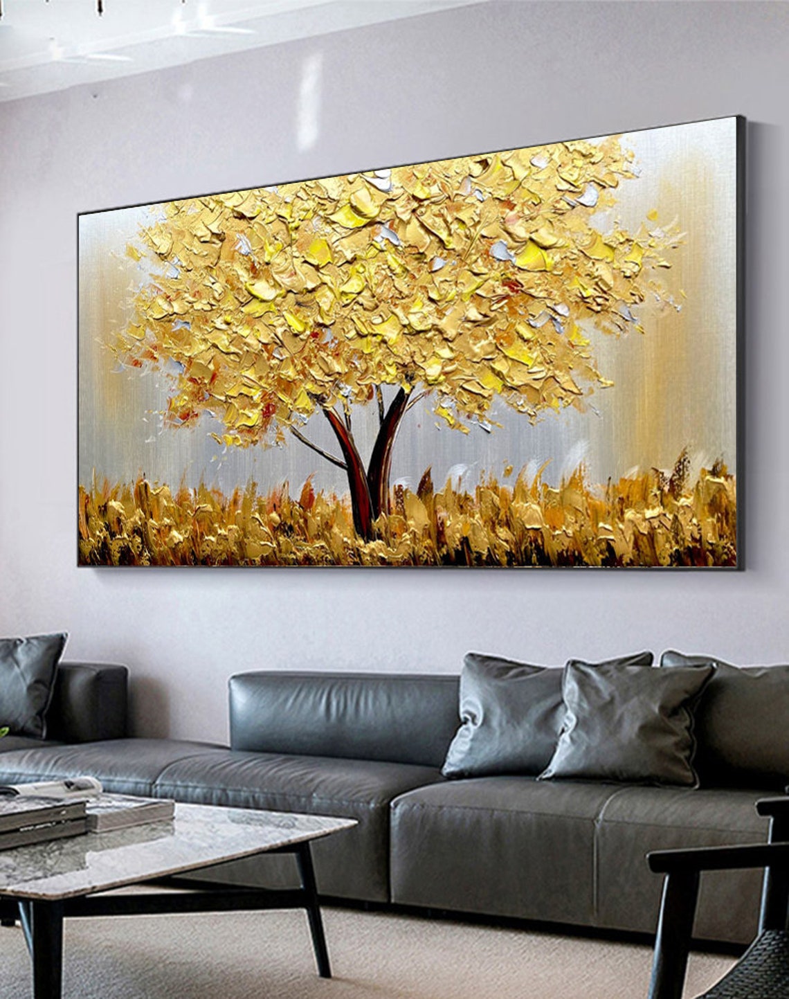 Albero Dorato in Fiore su Tela - Resin Art On Canvas recensione e prezzo