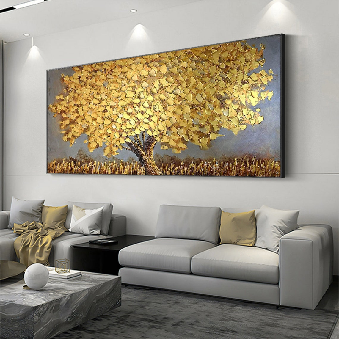 Albero Dorato in Fiore su Tela - Resin Art On Canvas recensione e prezzo
