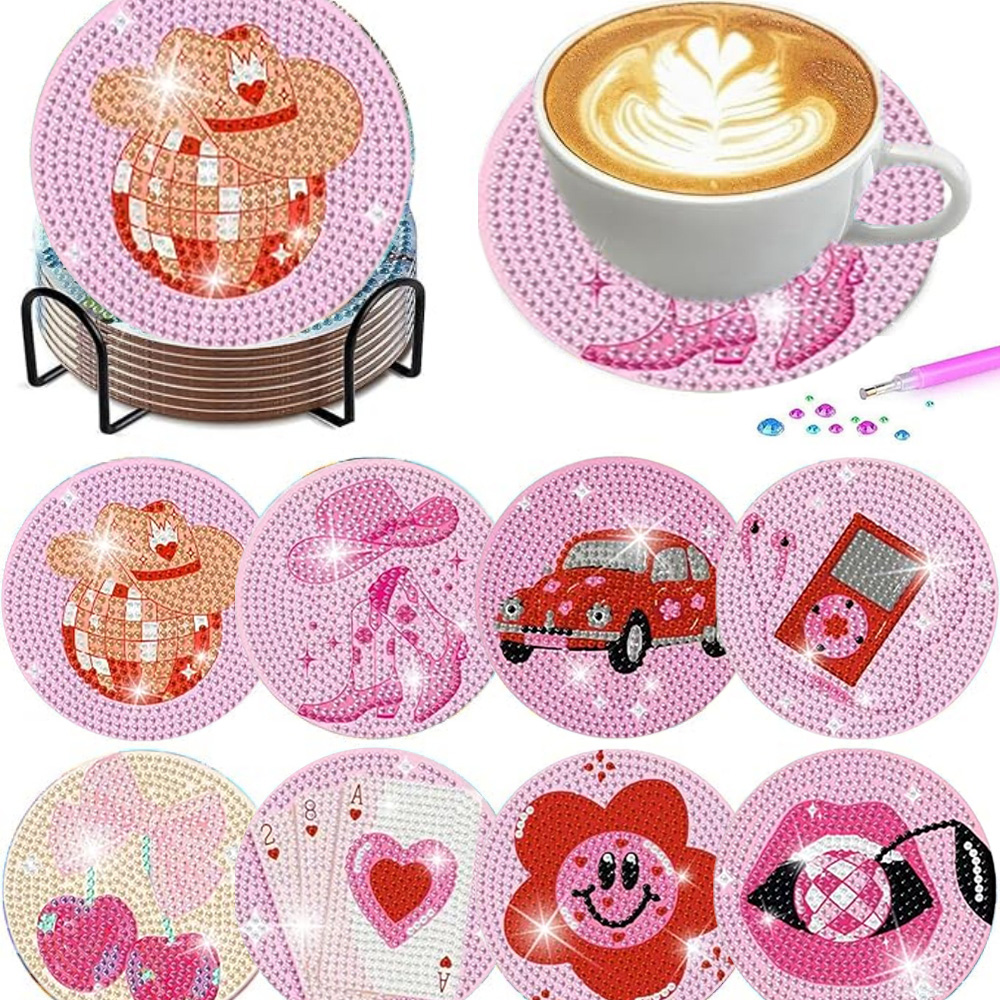Set da 8 sottobicchieri per pi - Resin Art Canvas recensione e prezzo