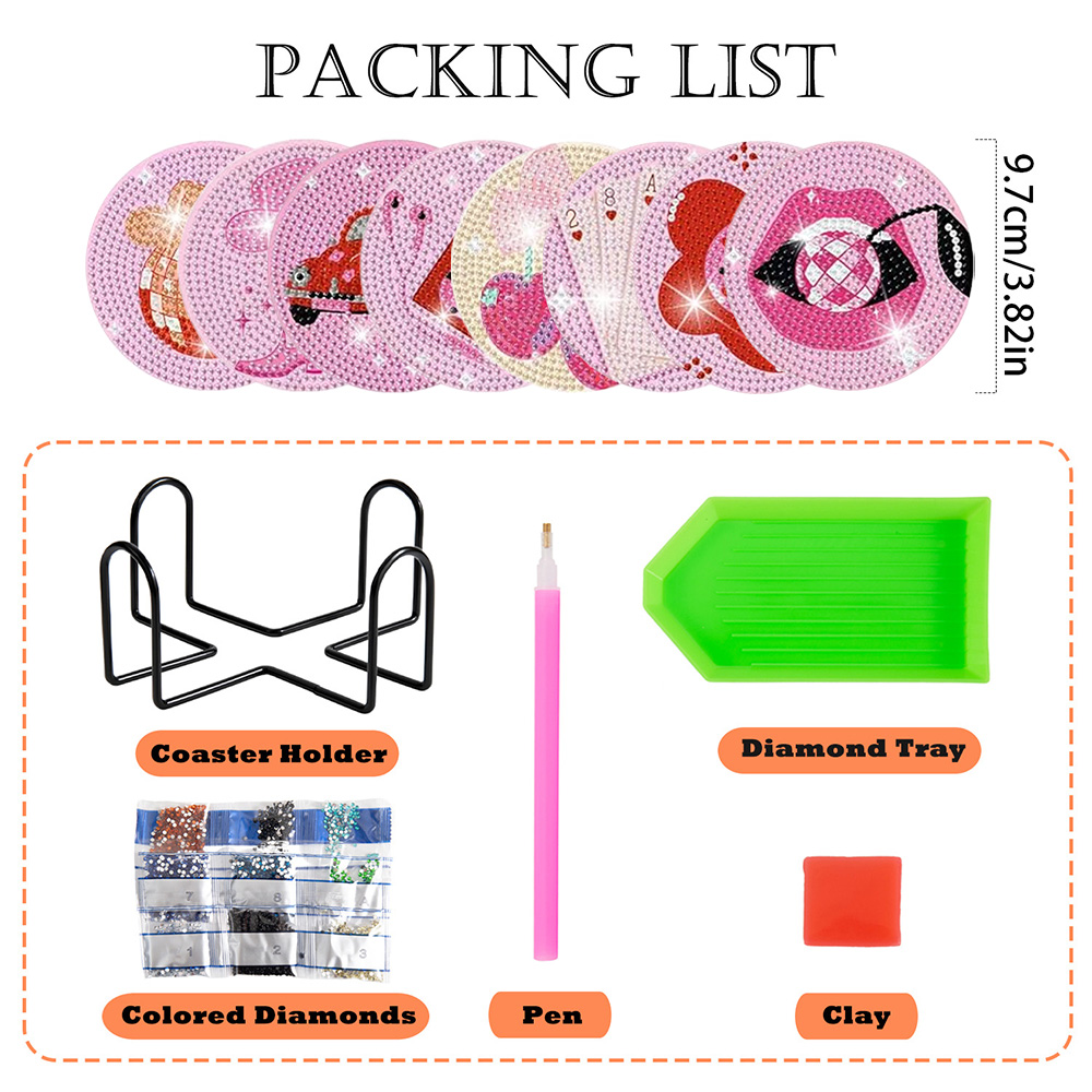 Set da 8 sottobicchieri per pi - Resin Art Canvas recensione e prezzo
